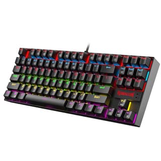Redragon Kumara K552 Rainbow LED Backlit TKL Ten Key-Less Mechanical Wired Gaming Keyboard Without Numlock Keys (Black) Redragon Kumara K552 Rainbow LED Backlit TKL Ten Key-Less Mechanical Wired Gaming Keyboard Without Numlock Keys (Black) - Black