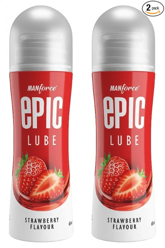 Manforce Epic Strawberry Flavored Lube 60 ml x Pack of 2