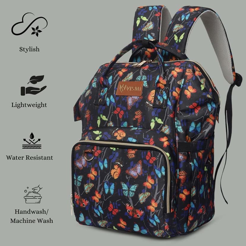 VISMIINTREND Diaper Backpack for Mother | Water Resistant | Anti Theft | Maternity Travel Backpack | Baby Shower Gift for | Girl | Boy view 5