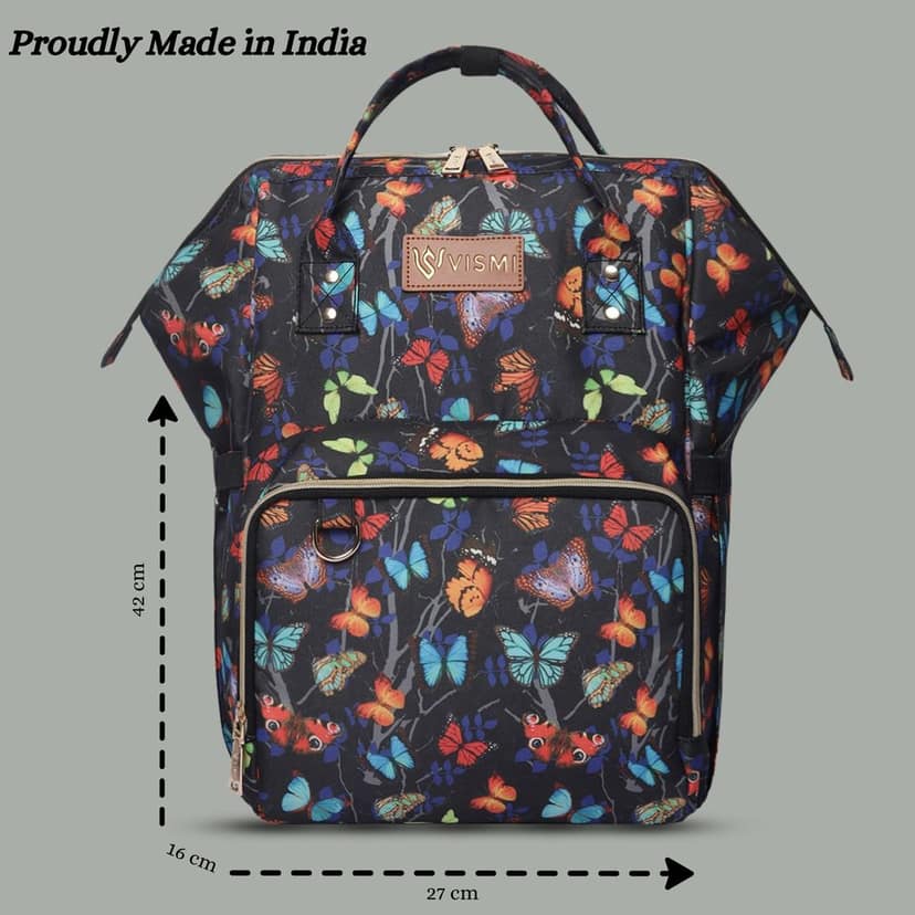 VISMIINTREND Diaper Backpack for Mother | Water Resistant | Anti Theft | Maternity Travel Backpack | Baby Shower Gift for | Girl | Boy view 7
