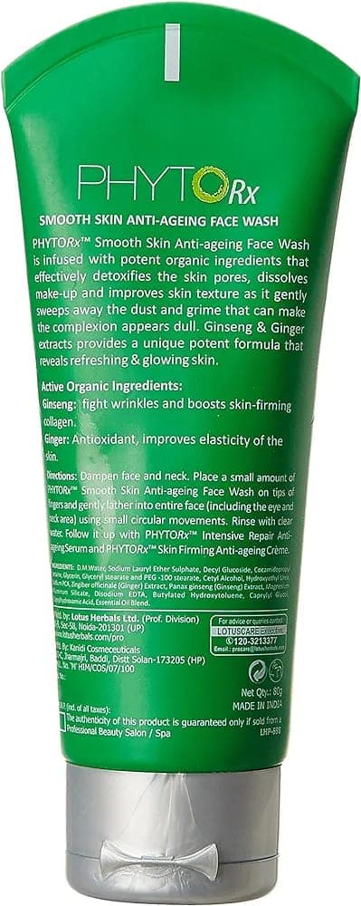 Lotus Professional Phyto-Rx Smooth Skin Anti-Ageing Face Wash (80gm) view 3