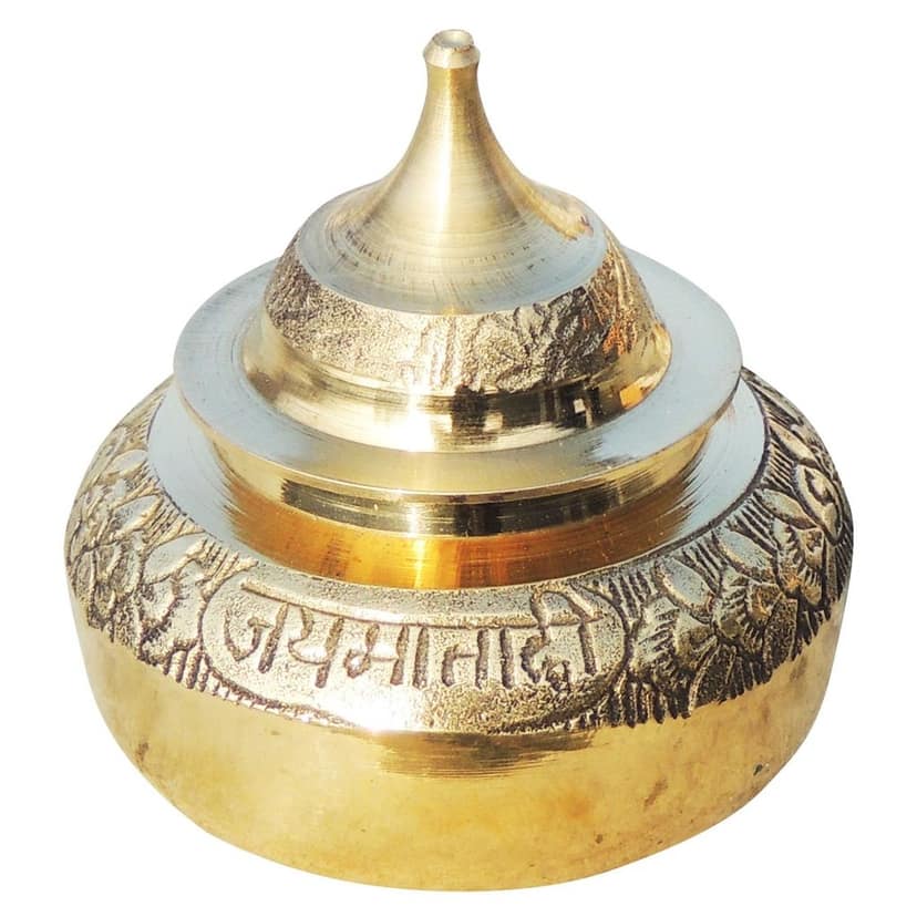 Brass Handicraft Sindoor Dani, Dabbi (FMAS416 A) view 3