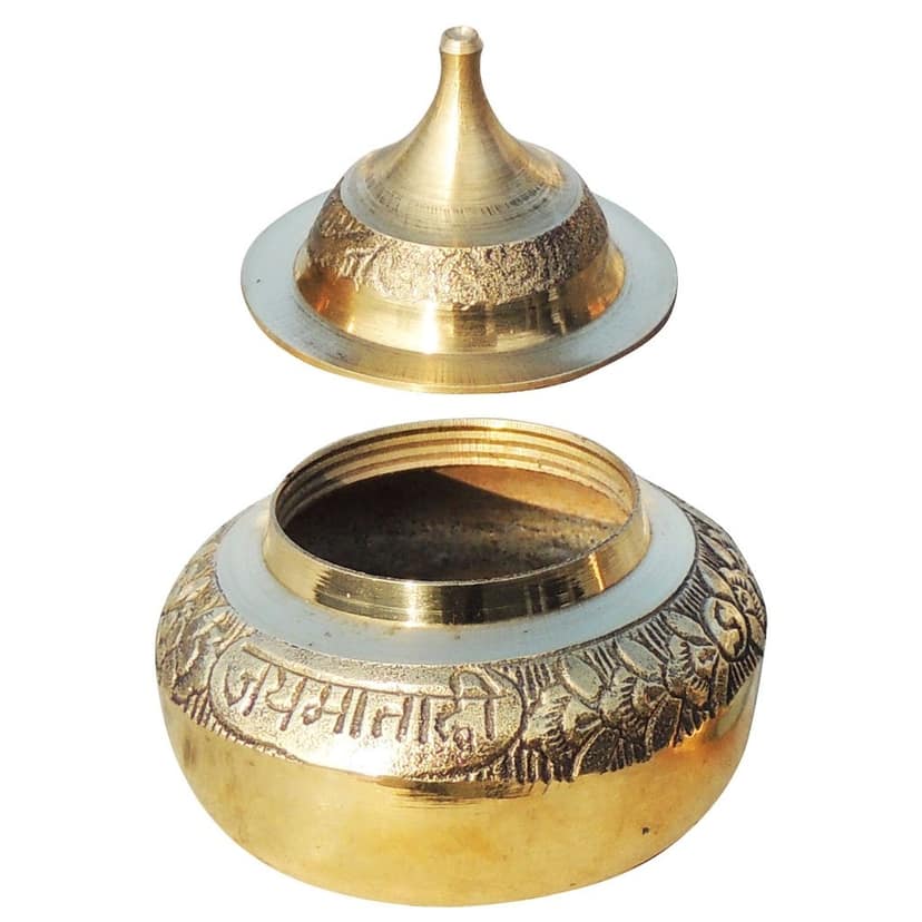 Brass Handicraft Sindoor Dani, Dabbi (FMAS416 A) view 4