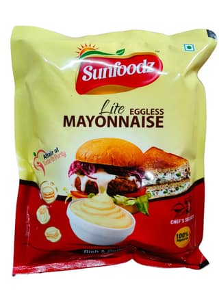 Sunfoodz Lite Eggless Mayonnaise 1Kg