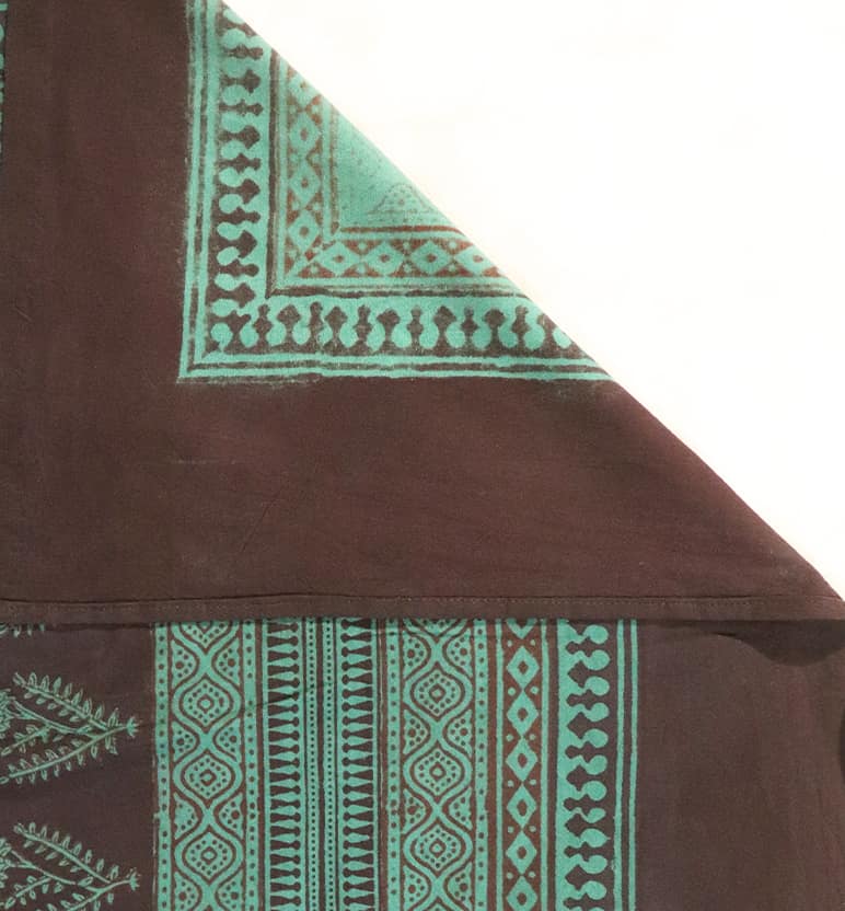 Hand Block Printed Bagh Cotton Single Bed Sheet view 5