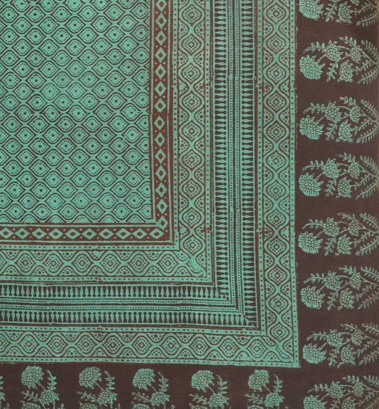 Hand Block Printed Bagh Cotton Single Bed Sheet view 7