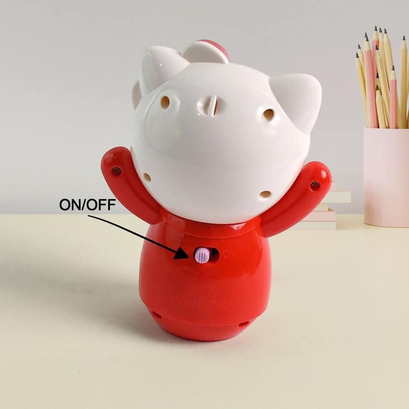 USB Cartoon Character Mini Table Fan for Kids (1 Pc) view 4