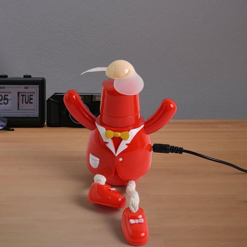 USB Cartoon Character Mini Table Fan for Kids (1 Pc) view 5
