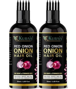 KURAIY ONION All Type of Hair Problem Herbal Anti Dandruff Hair Oil 50 ML Hair Oil PACK OF 2