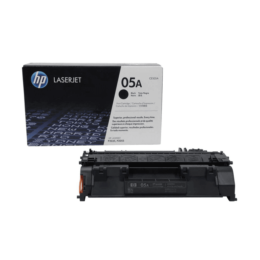 HP 05A Black Original LaserJet Toner Cartridge (CE505A) for HP LaserJet P2035, P2035n, P2055, P2055d, P2055dn Printers view 2