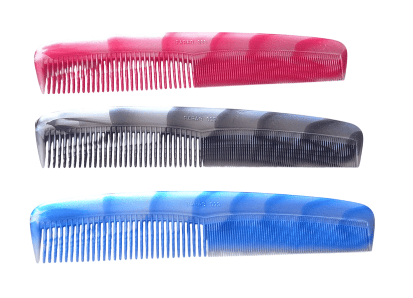 Pack of 3 Plastic Hair Combs for Women, Men and Kids - Assorted Colors view 4