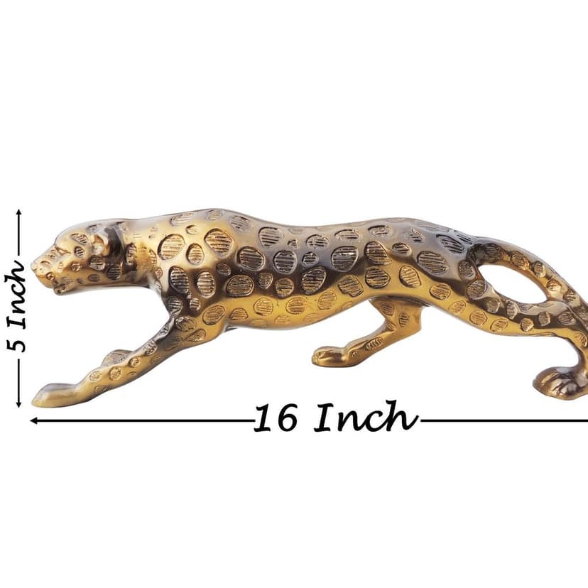 Aluminium Home Decorative Leopard Showpiece Statue (ANMAS256 B) view 2