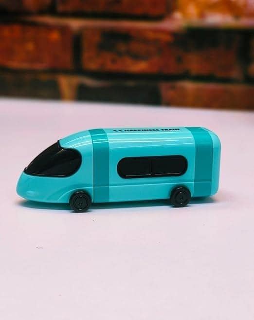 Kids' Multicolour Train Shaped Double Sharpener with Eraser