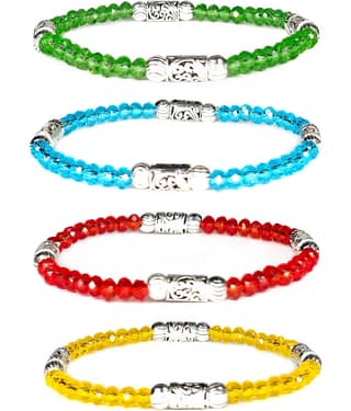 DAIVYA WELLNESS - Multicolor Bracelet ( Pack of 4 )