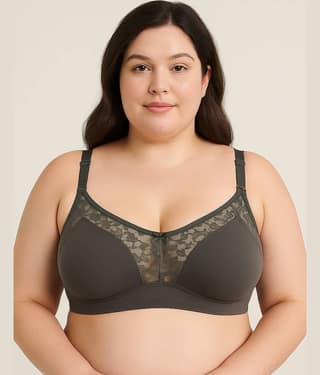 Elina Pack of 1 Cotton Non Padded Minimizer Bra For Women ( Light Blue )