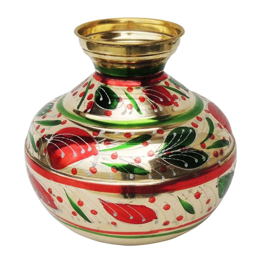 Brass Coloured Matka, 7 Liter (ZMAS175 F) view 2