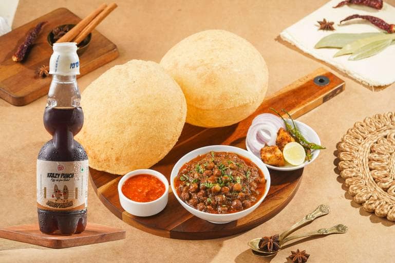 Chole Bhature + Krazy Punch 200 ML