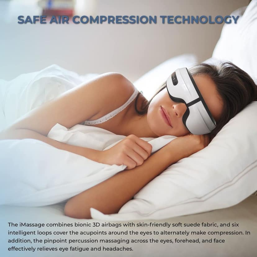 i GEAR Imassager: Eye Massager With Heat, Air Pressure, Compression, Rechargeable, Foldable And Portable view 5