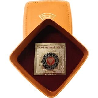 Shri Mahakali Yantra / Puja Yantra For Office, Home, Wealth, Success Prosperity In Gold Plated. view 2