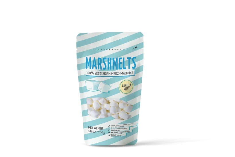 Marshmelts Veg Mini Marshmallow - Vanilla Mist, 250 gm