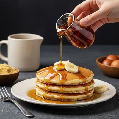 Classic Pancakes With Maple Syrup (2 Pc)