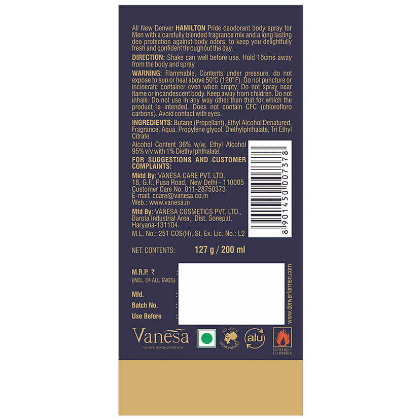 Denver Deo Pride, 200 Ml view 2