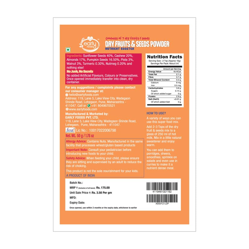 Trial Pack - Dry Fruits & Seeds Powder view 2