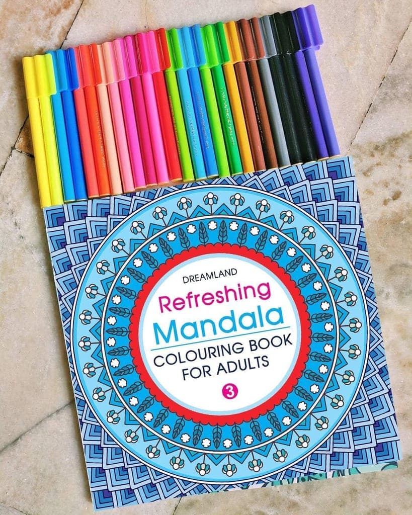 Refreshing Mandala - Colouring Book for Adults Book 3 [Paperback] Dreamland Publications view 2