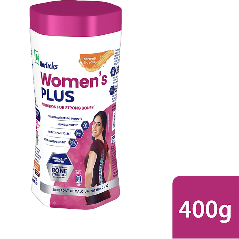 Horlicks Women's Plus - Caramel, 400 G Jar
