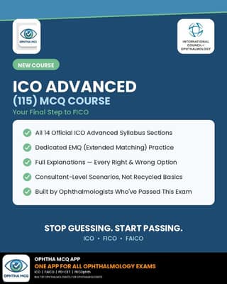 ICO Advanced MCQ Course OPHTHAMCQ app
