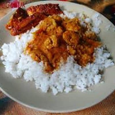 Fish Curry Rice ( Mathi)
