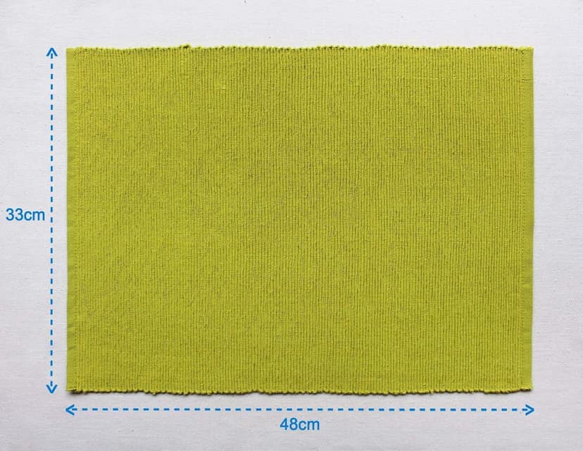 Airwill ? Cotton Dining Table Placemats (Light Green, Pack of 4) view 2