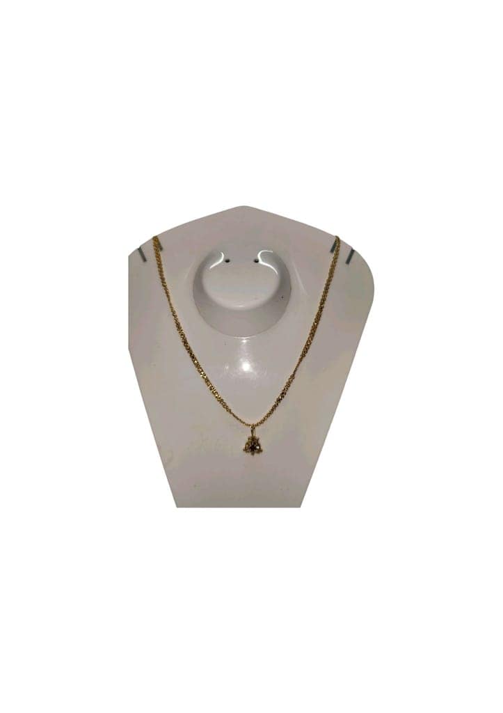 Gold Plated Traditional Pendant Set with Chain for Women view 4