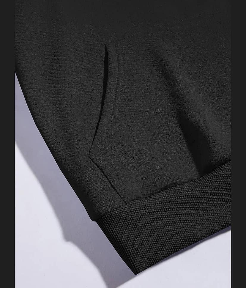 Comio Cotton Blend Hooded Men's Sweatshirt - Black ( Pack of 1 ) view 2