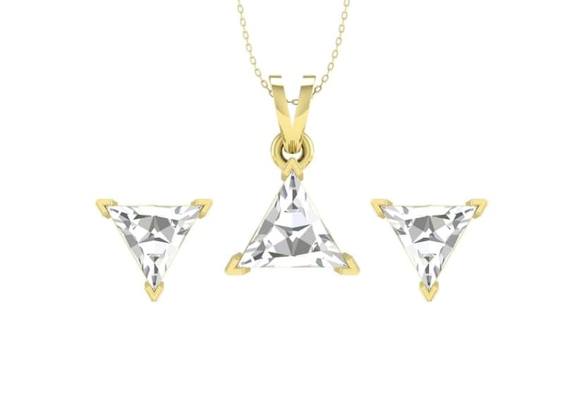 Timeless Triangle Solitaire Set