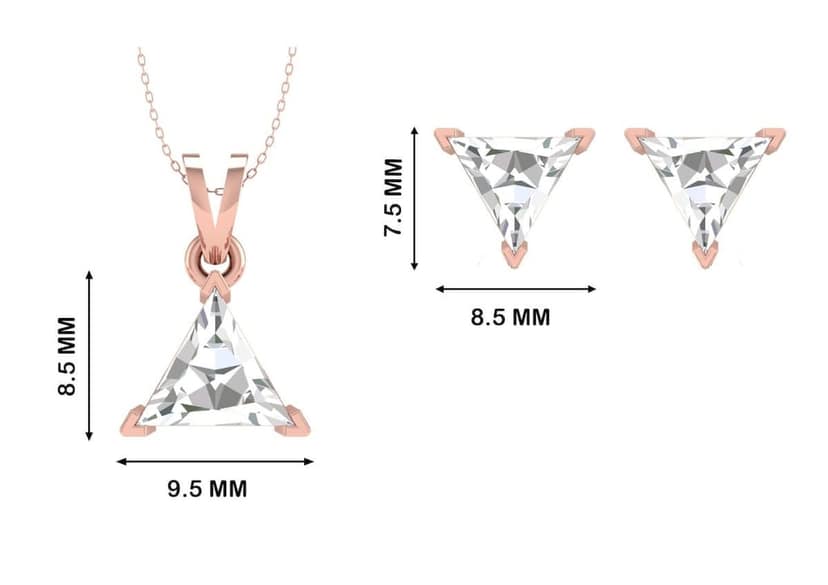 Timeless Triangle Solitaire Set view 10