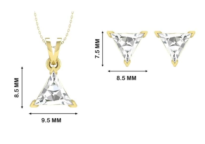 Timeless Triangle Solitaire Set view 8