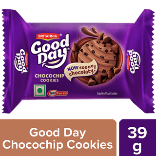 Britannia Good Day - Chocochip Cookies, Teatime Snack, 39 G