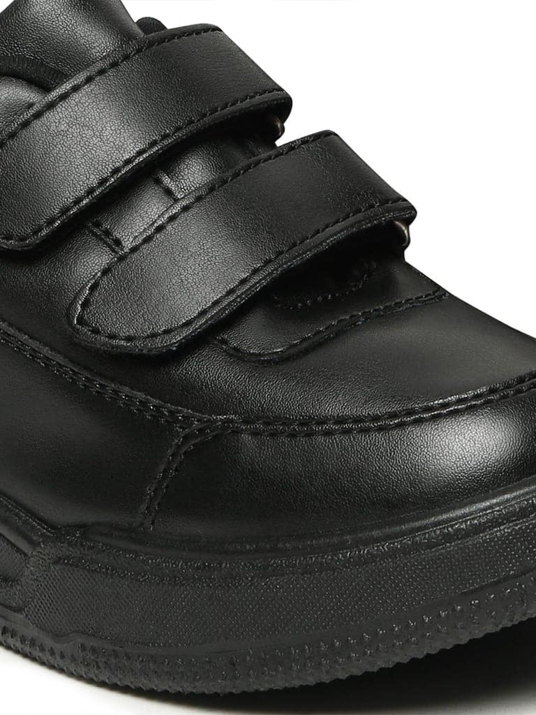 SuperKool Comfortable & LightWeight Lace-Free School Shoes - Black (Unisex) view 2