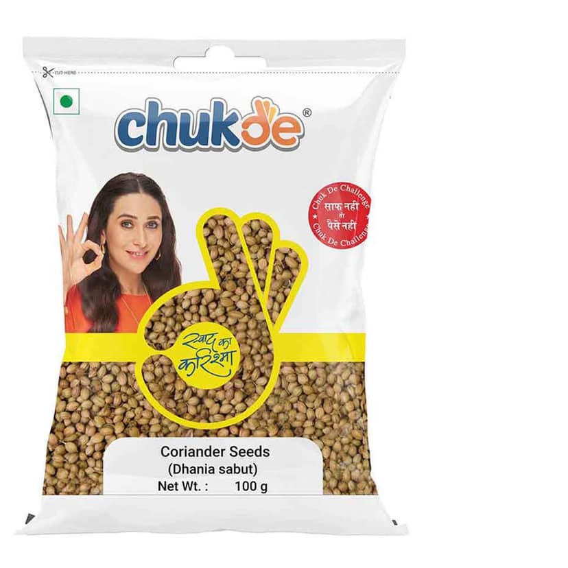 Chukde Spices Sabut Dhania/Whole Coriander Seeds 100gm