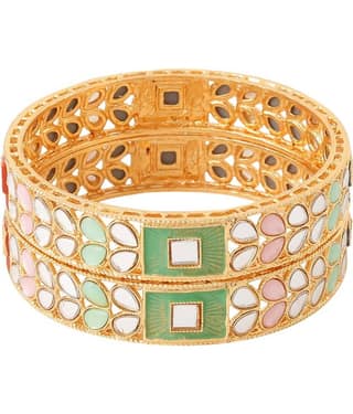 VIRAASI - Gold Bangle ( Pack of 1 )