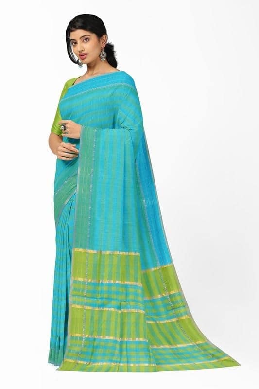 APCO Handloom (A Andhra Pradesh Govt Emporium)- Women's Traditional Pure Handloom Mangalagiri Cotton Saree | A0044MNG view 2
