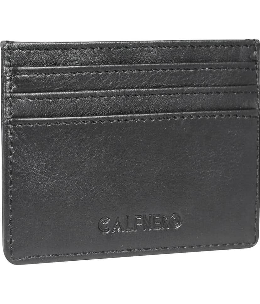 Calfnero Genuine Leather Card Case wallet view 2