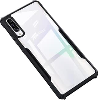 PLUGTECH Slim Shockproof Case | Matte Black Soft | Drop Protection | Precise Cutouts | Premium Mobile Cover for Samsung A50s, Samsung A30s, Samsung A50
