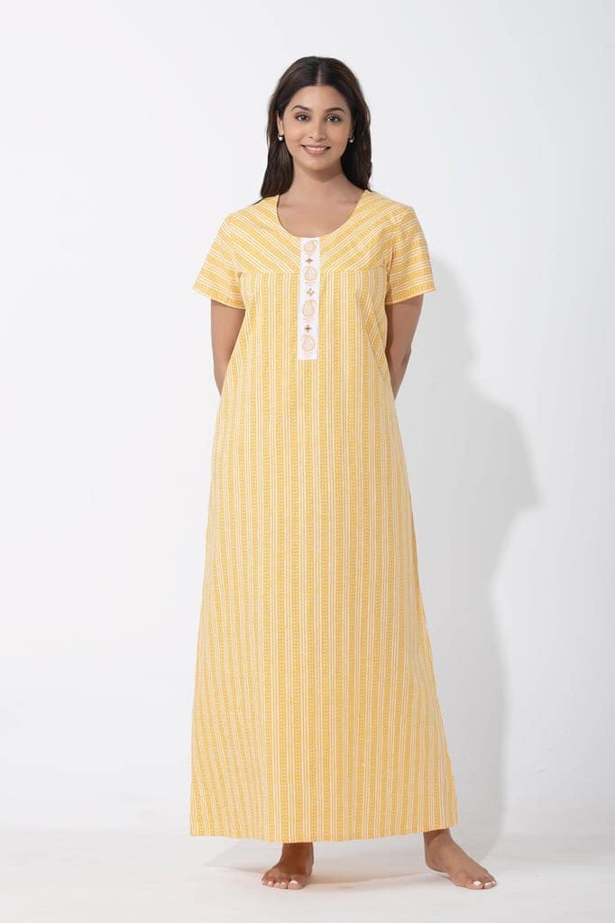 Cotton Printed Nighty 125 Free Size
