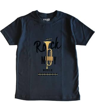 ETCHED DESIGN Pack of 1 Boys Cotton Polo T-Shirt ( Navy Blue )