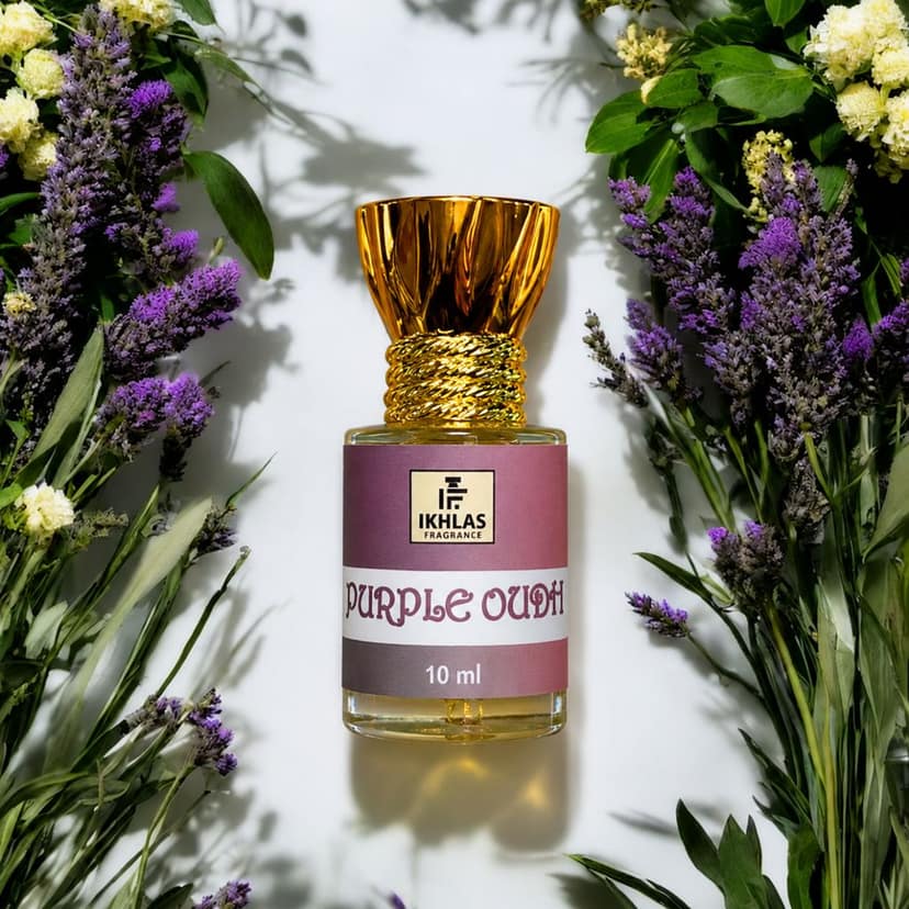 Elegantra Naturavives Purple Oudh Pure Attar (10ml) | Premium Long Lasting Arabic Oud Perfume Oil for Men & Women | Non-Alcoholic Traditional Arabic Ittar for Daily Wear & Gifting (Pack of 1) view 3