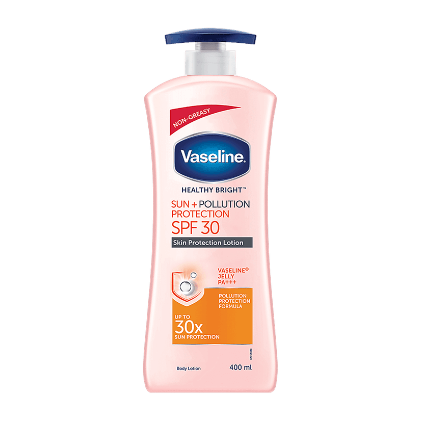 Vaseline Healthy Bright Sun + Pollution Skin Protection Spf 30 Body Lotion - + Vaseline Jelly Pa+++, 400 Ml view 2