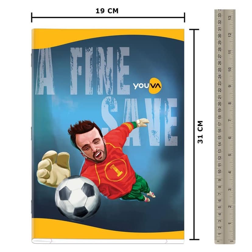 Navneet Youva | Soft Bound Long book/Soft cover Notebook for Students | King size- 19 cm x 31 cm | Unruled | 160 Pages | Pack of 6 view 3