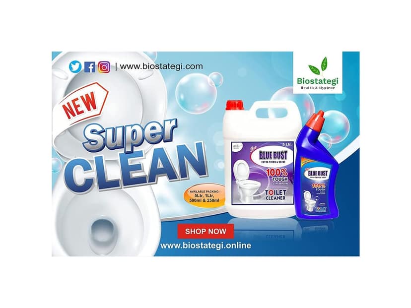 Bluebust Toilet cleaner Liquid 5ltr Can & 250ml Pack Free view 2